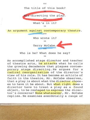 cover image of Mis-directing the Play